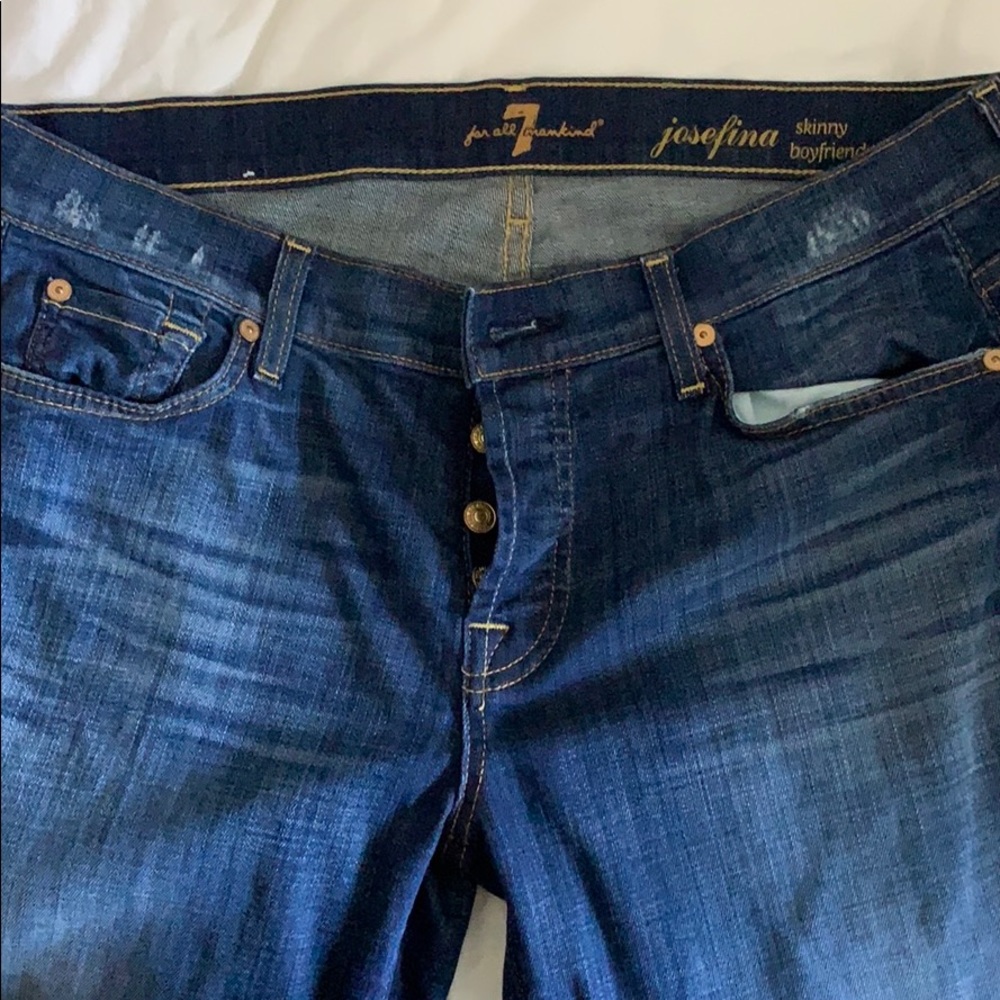 Josefina skinny boyfriend button up jeans